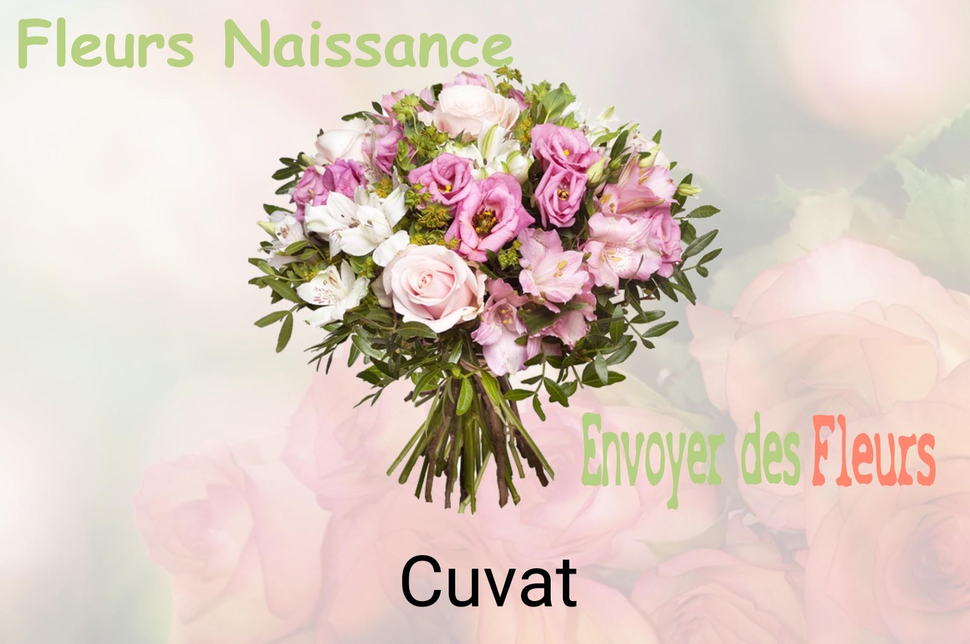 Bouquet de fleurs de naissance livré à Cuvat